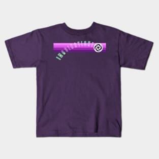 Journey Into Imagination Neon Stripe Logo Kids T-Shirt